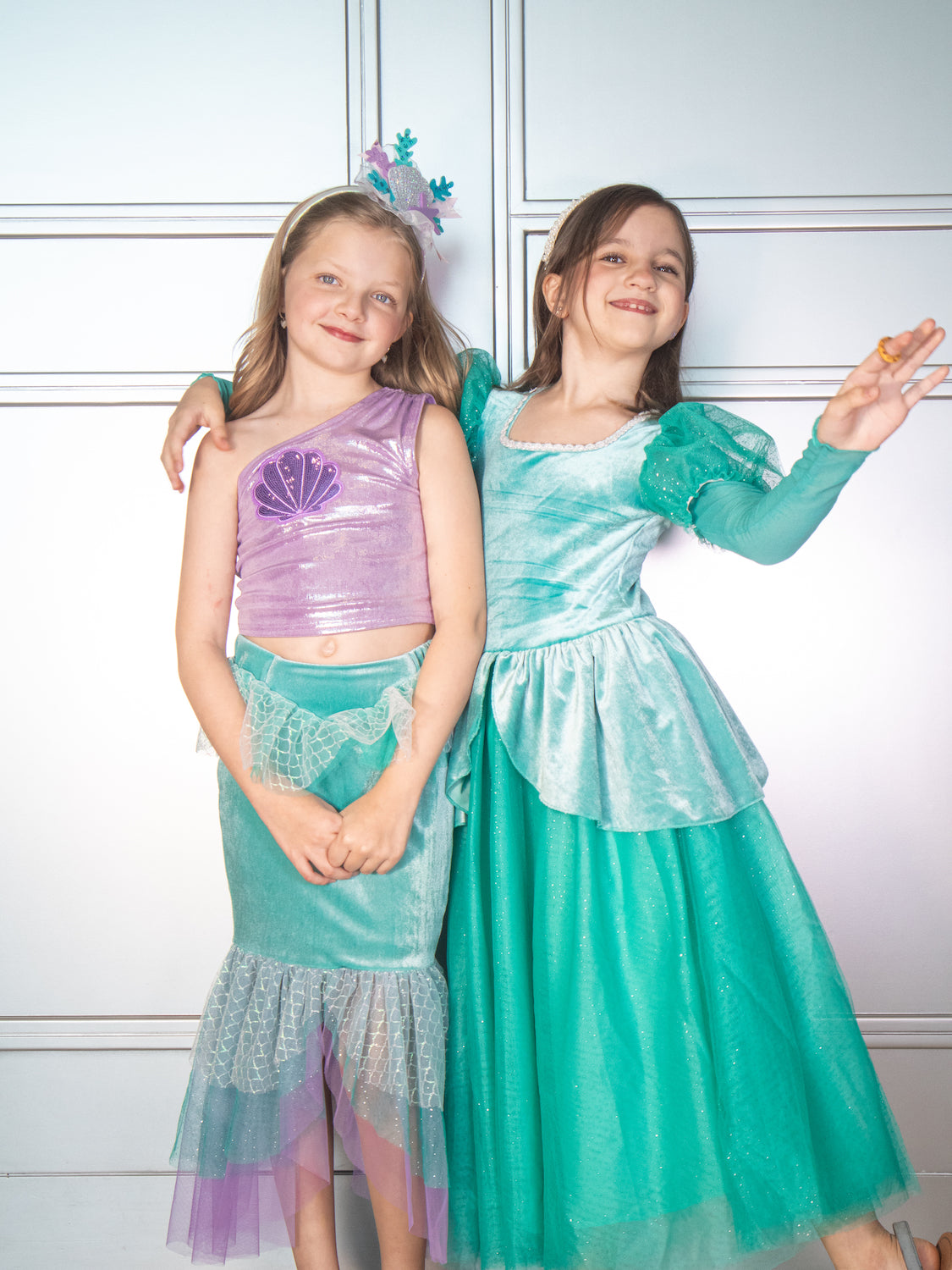 The Aqua Mermaid Costume Dress Luxury Kids Costume by Teresita Orillac XS (2-3years) The Aqua Mermaid Costume Dress Luxury Kids Costume by Teresita Orillac XS (2-3years)