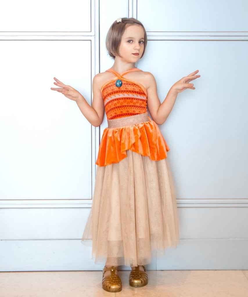 Disney Moana Dress Costume For Kids