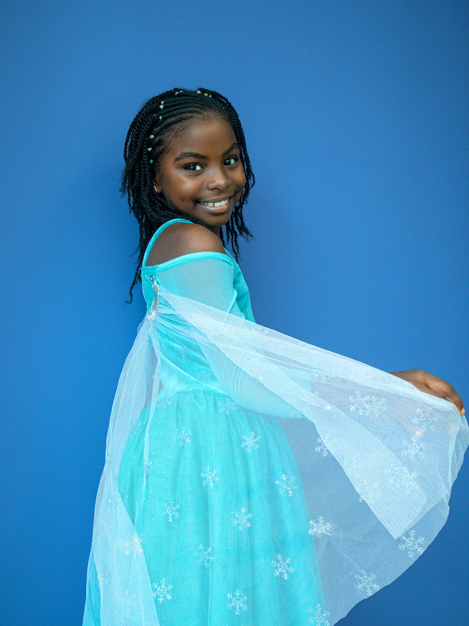 The Snowflake Queen Costume Dress M (6-8y)