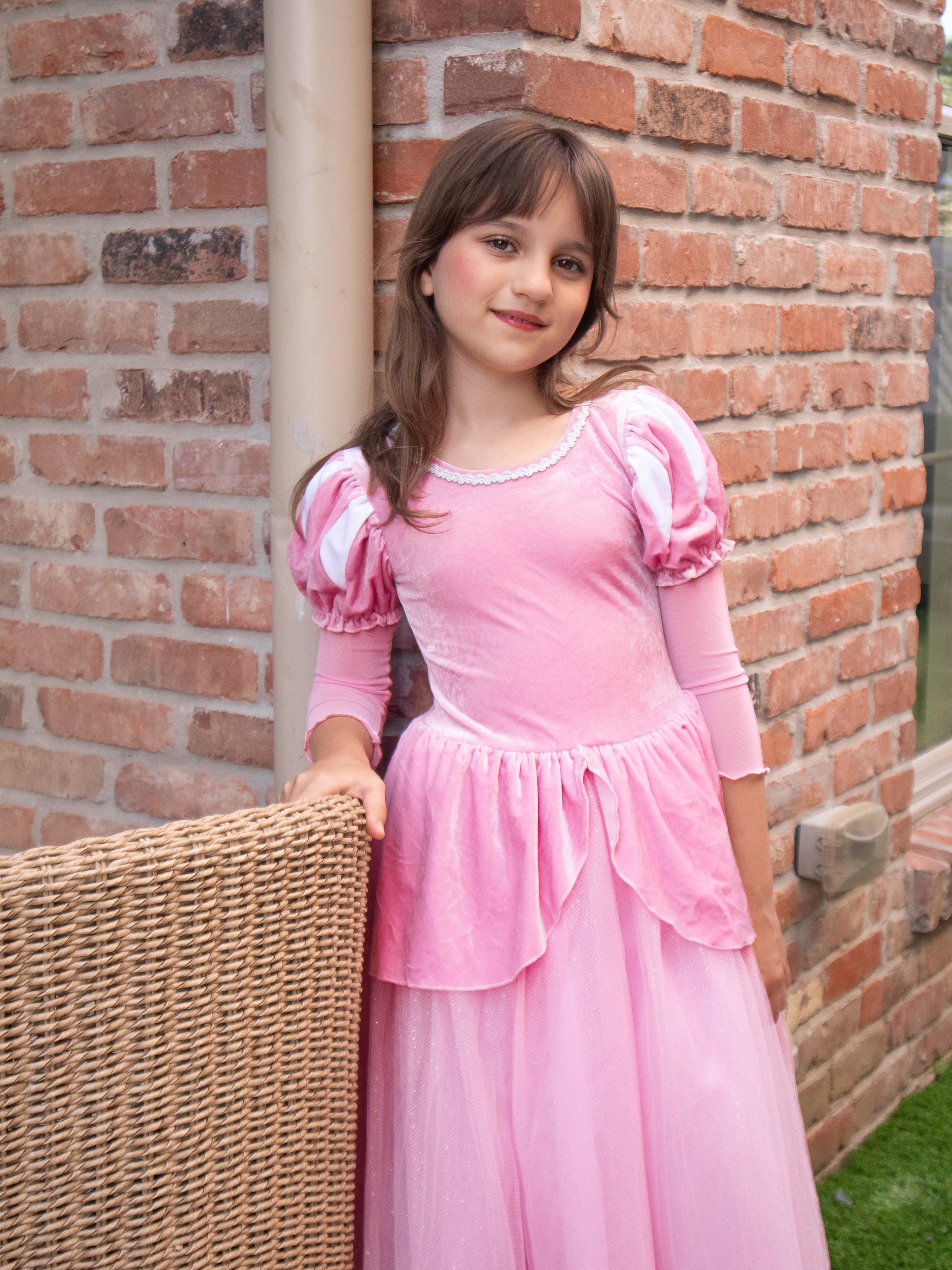 The Romantic Pink Mermaid Costume Dress – Luxury Kids Costume by Teresita Orillac – Joy Costumes