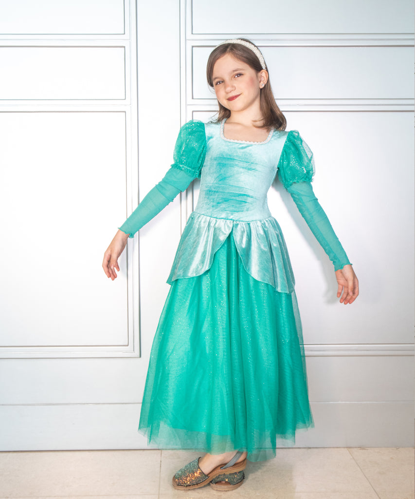 little mermaid water dress The Aqua Mermaid Costume Dress – Luxury Kids Costume by Teresita Orillac XS (2-3years)