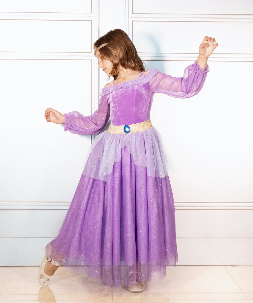 jasmine disney princess halloween dress aladding purple engagement dress 