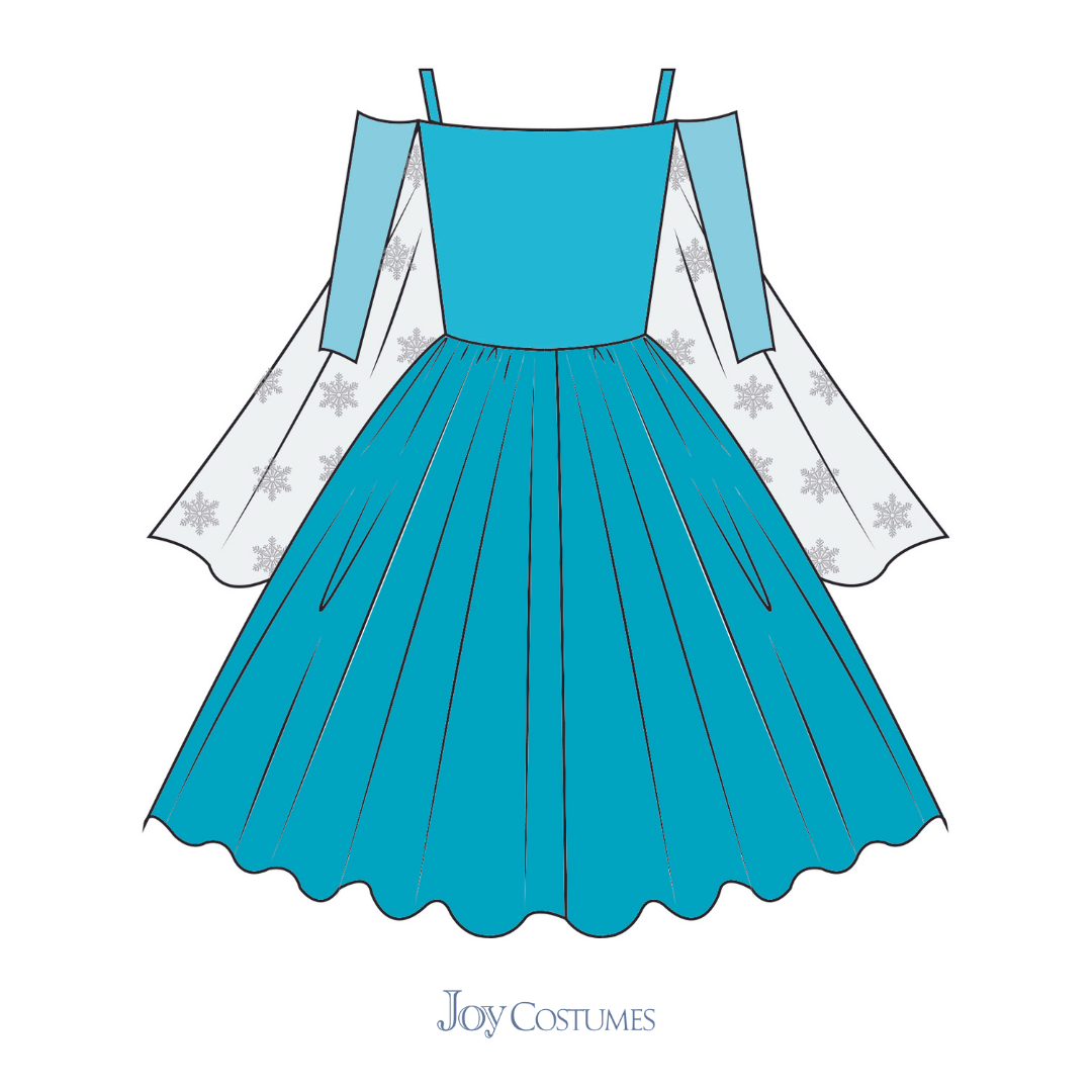 The Snowflake Queen Costume Dress M (6-8y) The Snowflake Queen Costume Dress M (6-8y)