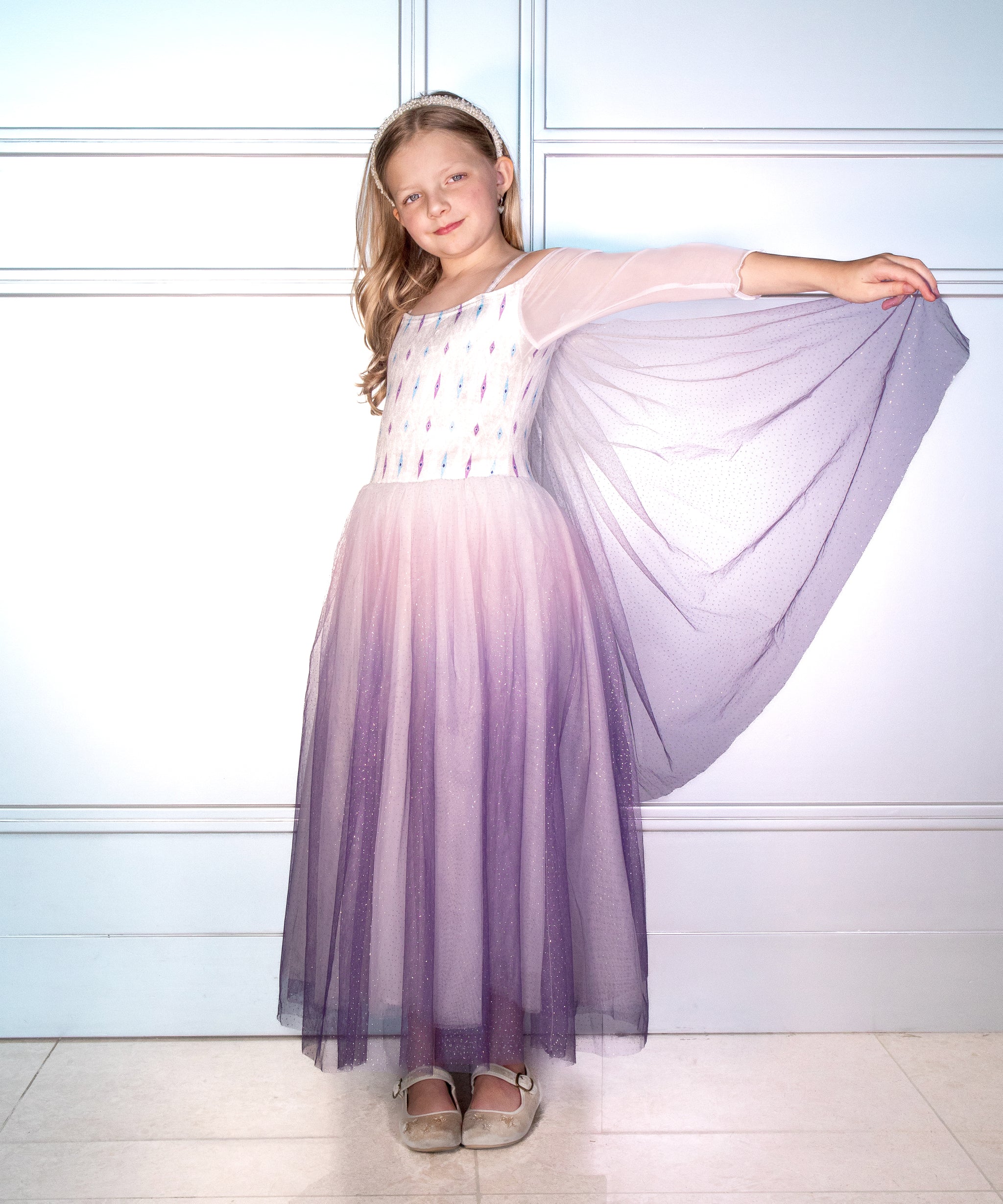 open lace back dress The Princess and the Frog Fancy Dress | Kids main image 1