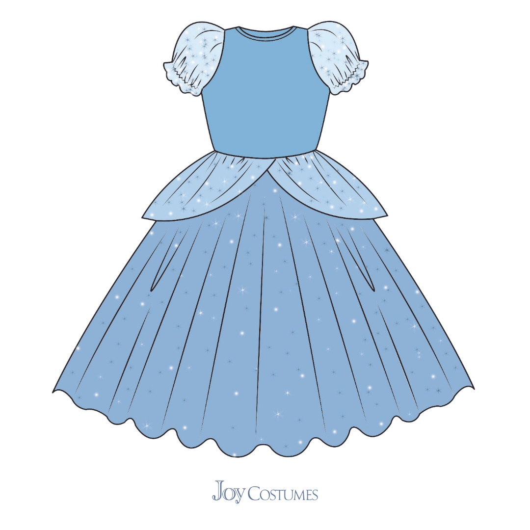 The Princess Cinderella Blue Costume Dress – Luxury Kids Costume by  Teresita Orillac – Joy Costumes
