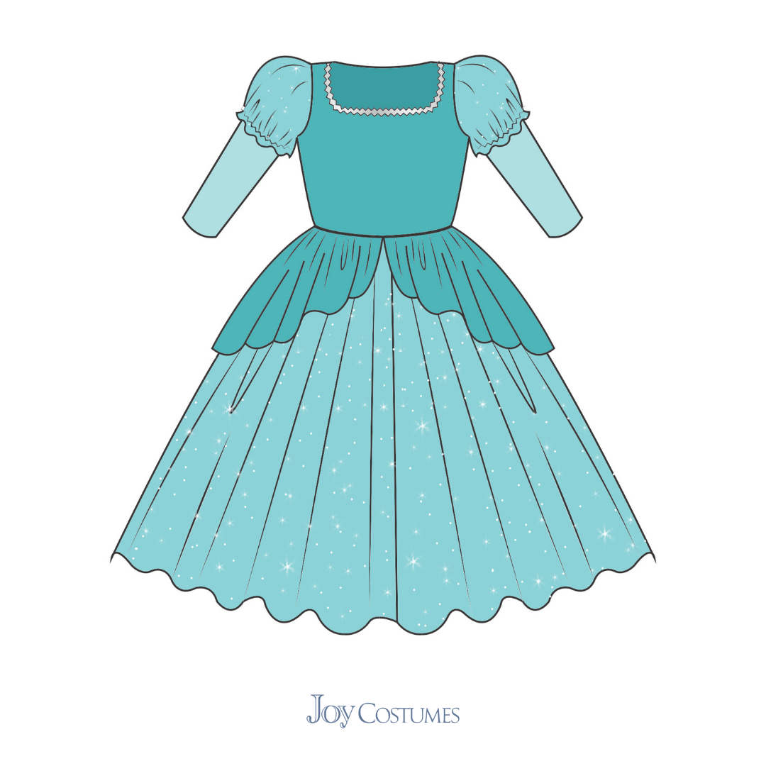 little mermaid water dress The Aqua Mermaid Costume Dress – Luxury Kids Costume by Teresita Orillac XS (2-3years)