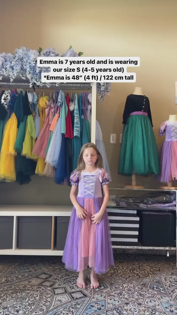 Disney rapunzel tangled Dress for 2 3 4 5 6 7 8 Year old girl