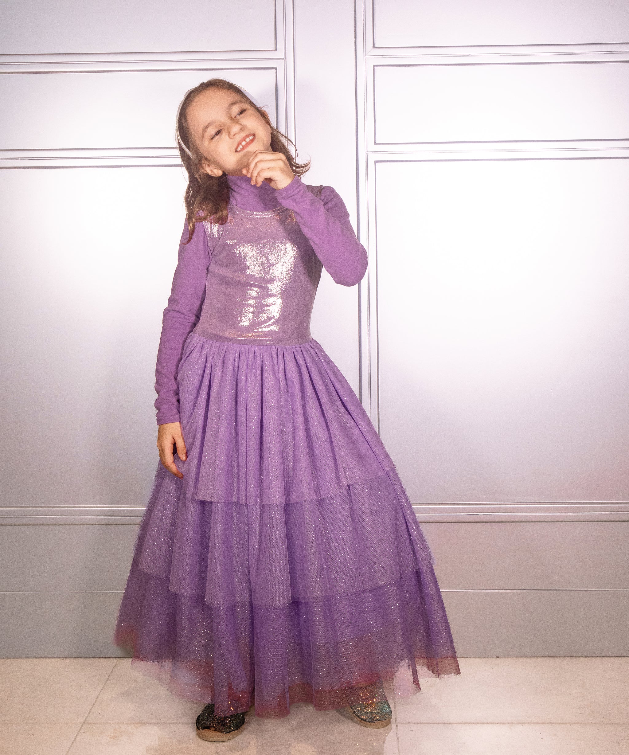 fitted lace wedding dress The Cozy Dress Purple – Luxury Kids Costume by Teresita Orillac – Joy  Costumes