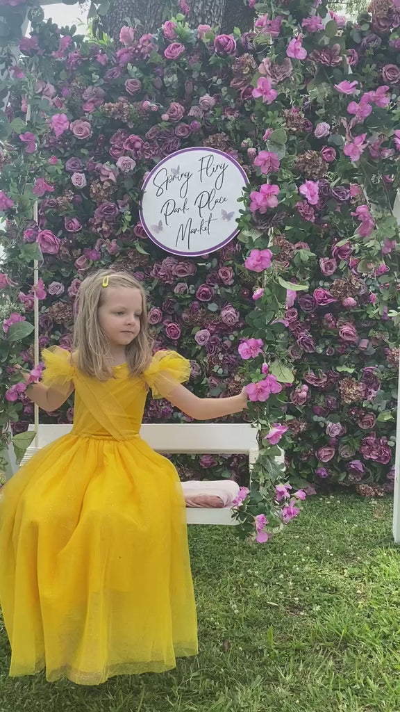 - Non itchy - No glitter mess ! - Machine washable in gentle cycle  - our dresses are created with sensory sensitive children in mind disney inspired beauty and the beast belle costume