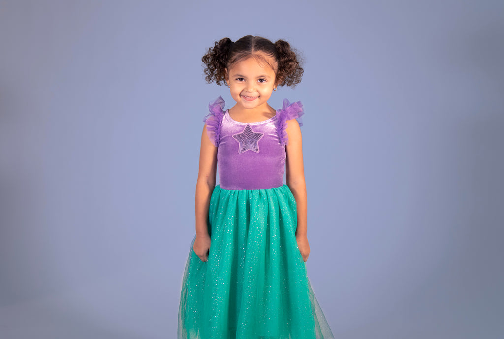 Disney Ariel Classic The Little Mermaid Toddler little girls disney princess ballgown dress