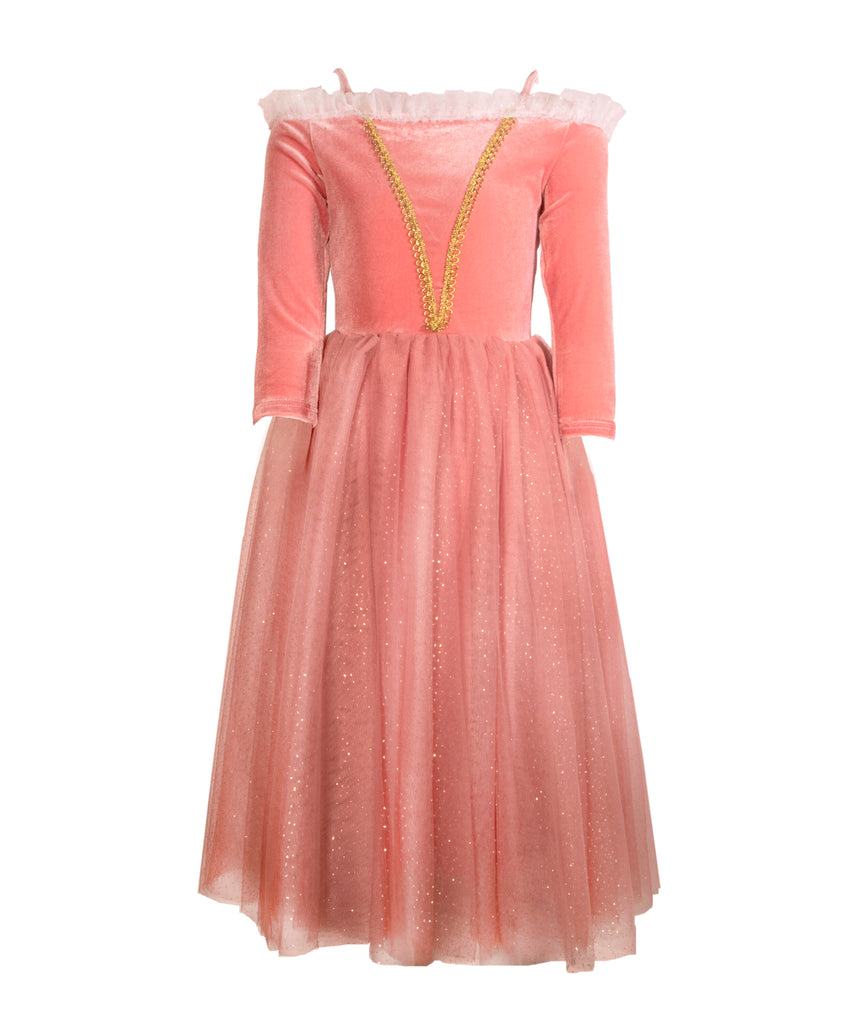 pink princess dress up costume Little Adventures Deluxe Pink Princess Dress Up Costume