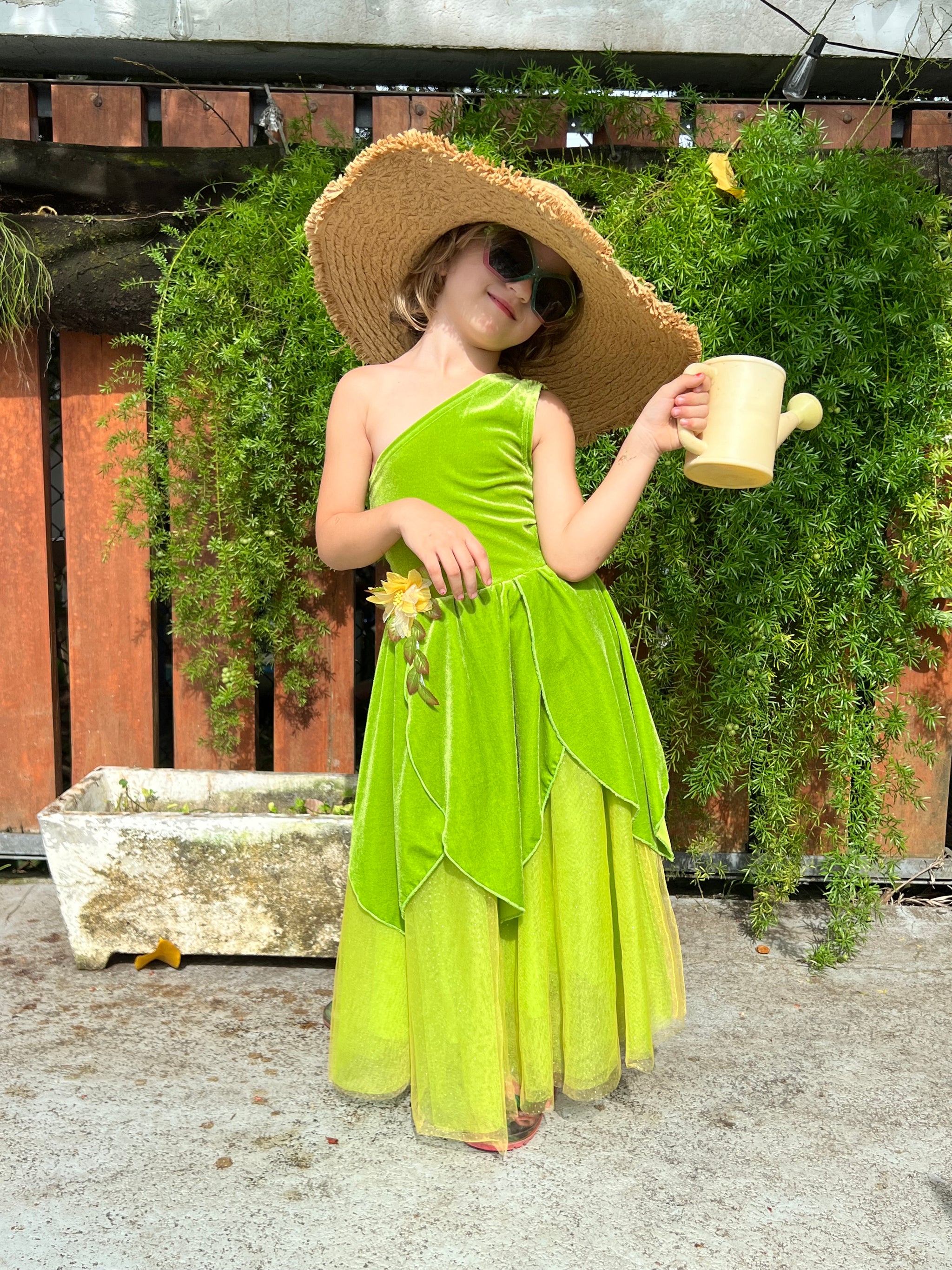 The Frog Princess/Tinker Fairy Duo Costume Dress – Luxury Kids Costume by Teresita Orillac – Joy Costumes
