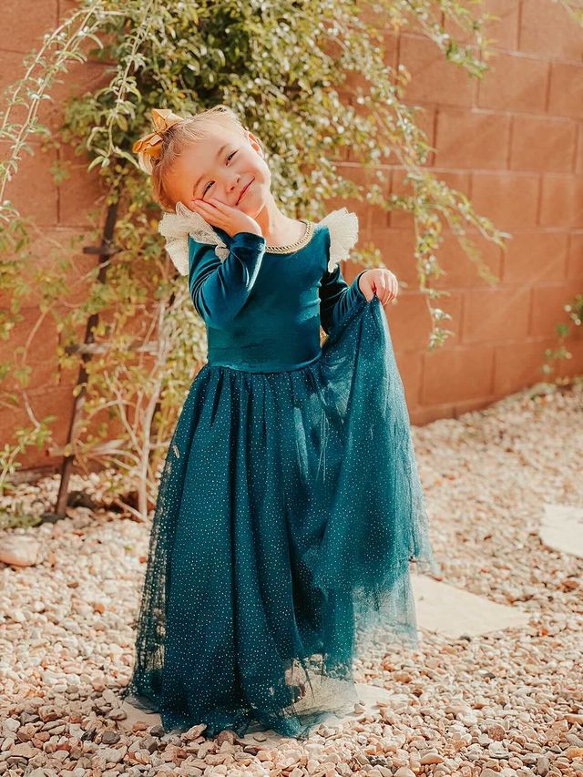 The Brave Princess Teal Costume Dress XS (2-3years) The Brave Princess Teal Costume Dress XS (2-3years)