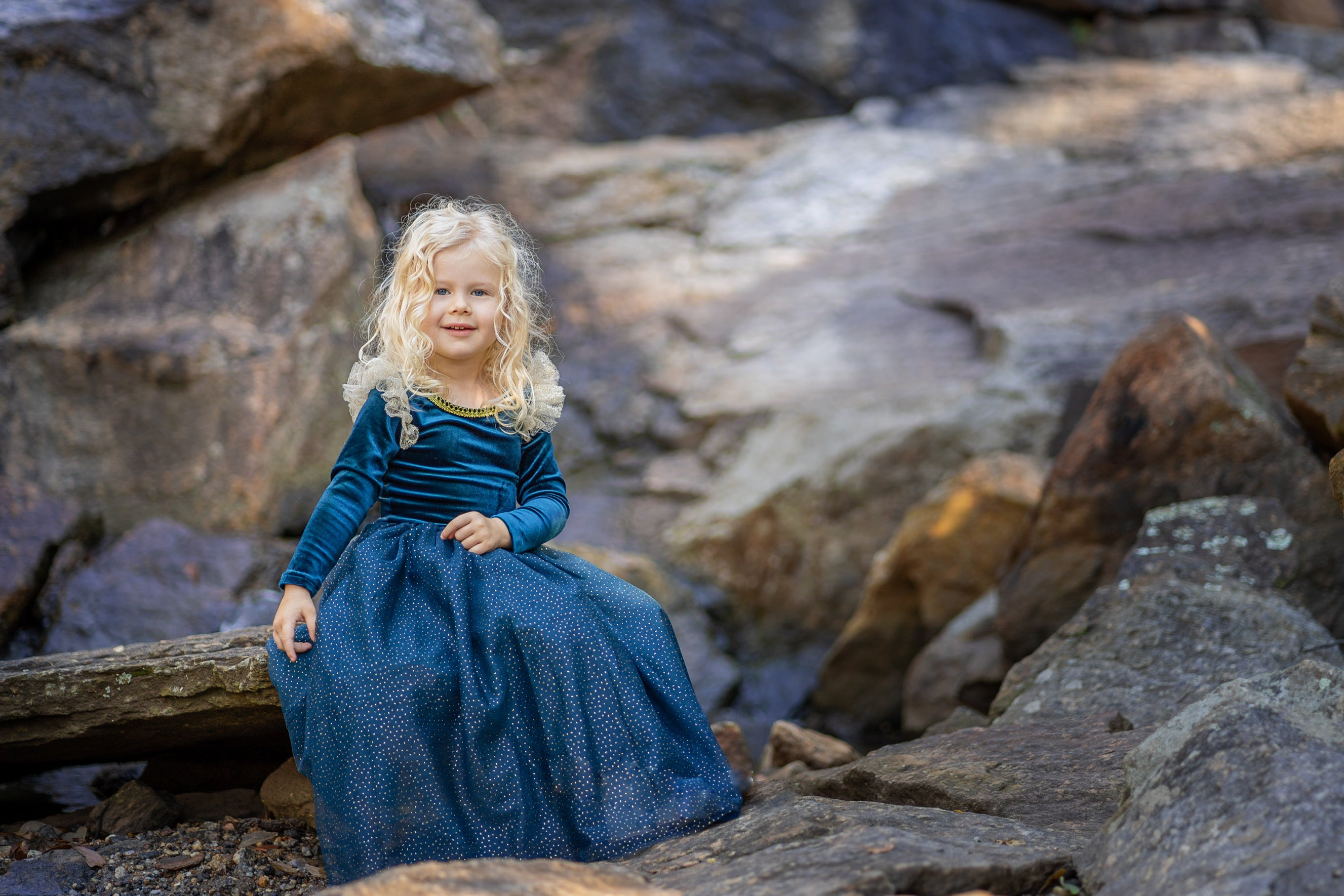 Vimeo Princess The Brave Princess Teal Costume Dress – Luxury Kids Costume by Teresita ...