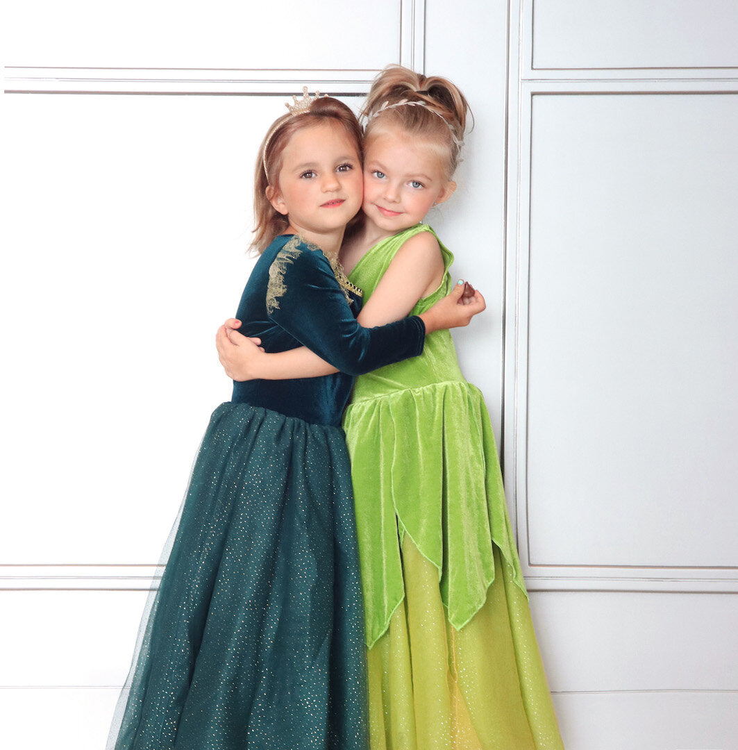 The Brave Princess Teal Costume Dress โ Luxury Kids Costume by Teresita Orillac โ Joy Costumes