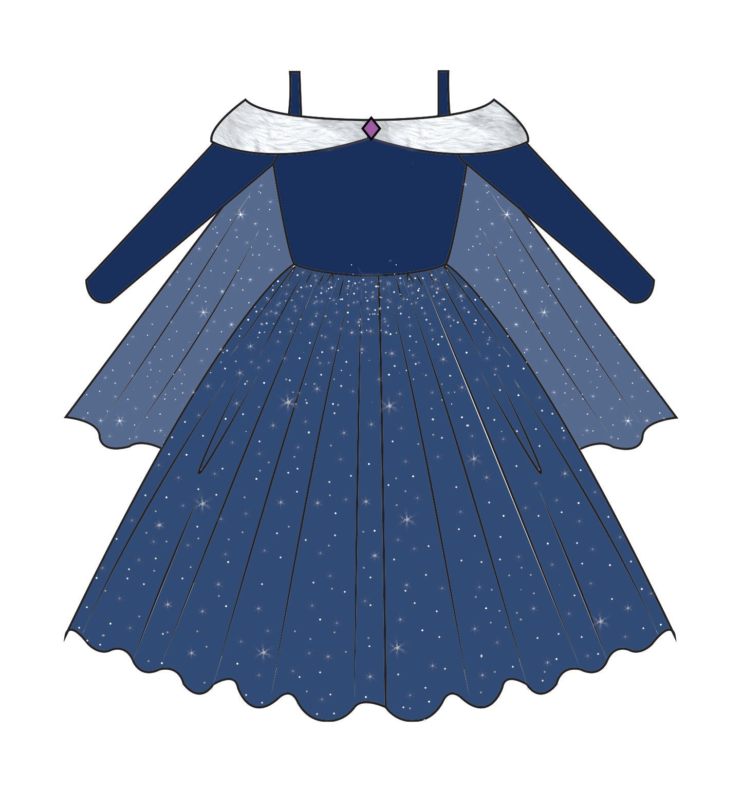 The Ice Queen Costume Dress – Joy Costumes