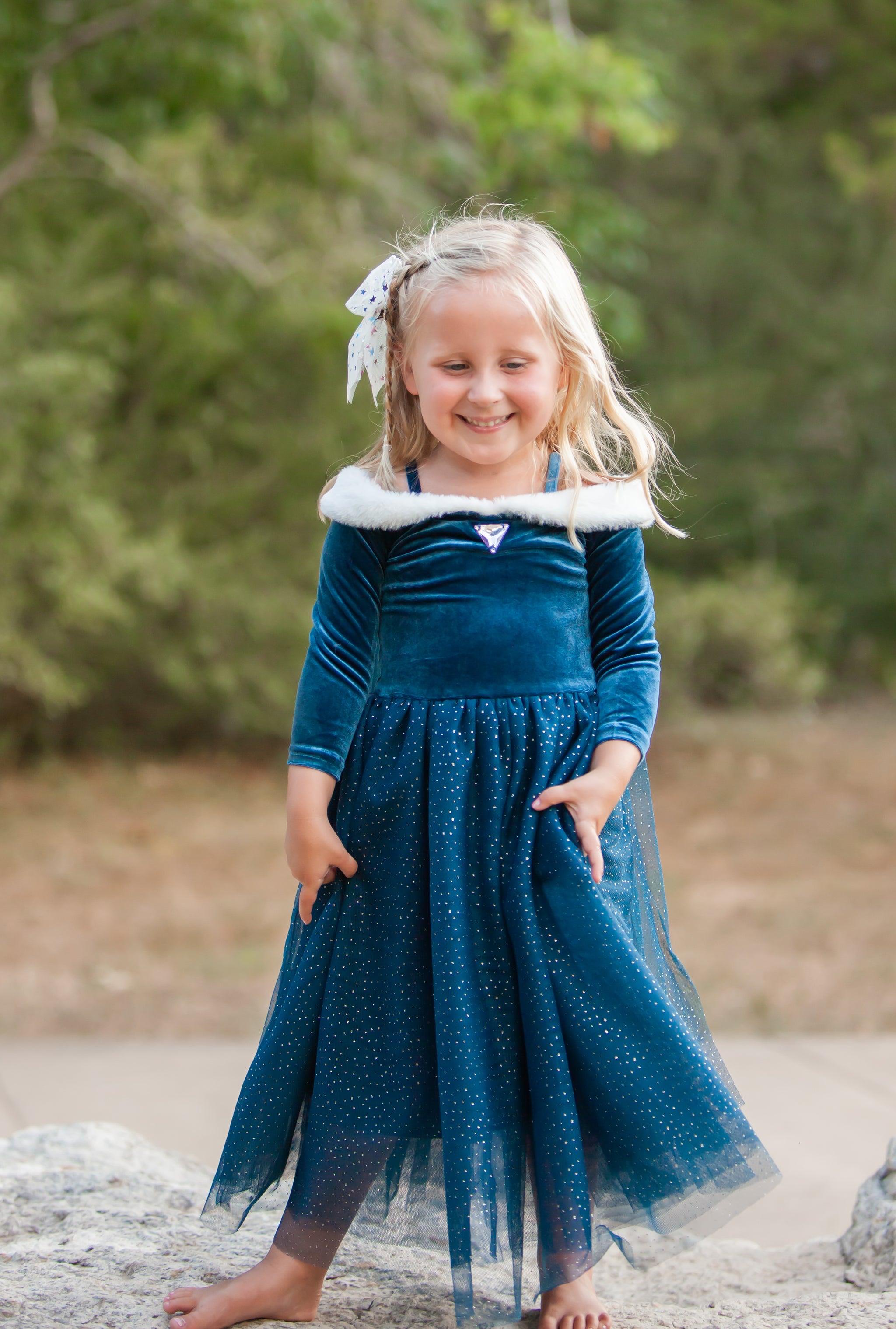 The Ice Queen Costume Dress – Luxury Kids Costume by Teresita Orillac – Joy Costumes